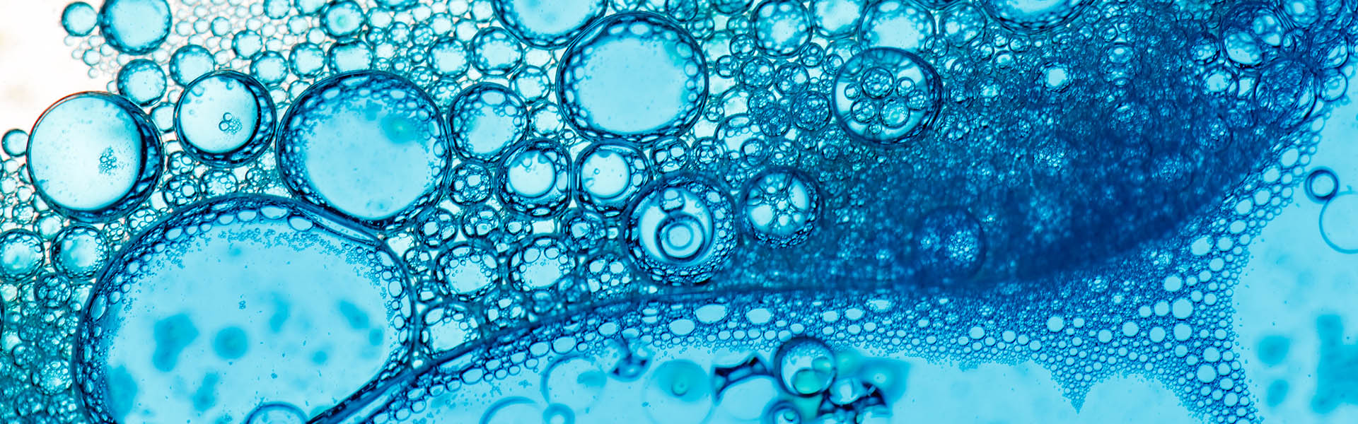 Blue cell bubbles